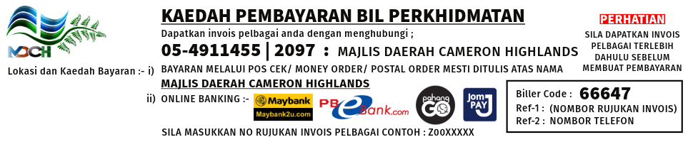 KAEDAH PEMBAYARAN BIL PERKHIDMATAN