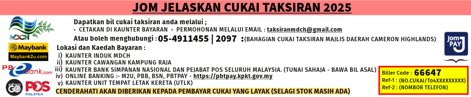 KAEDAH PEMBAYARAN CUKAI TAKSIRAN 2025