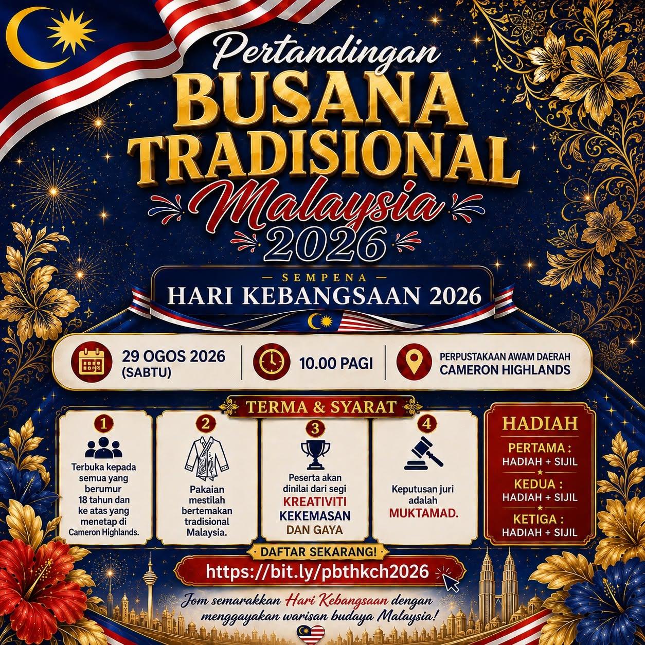 PERTANDINGAN BUSANA TRADISIONAL MALAYSIA 2026